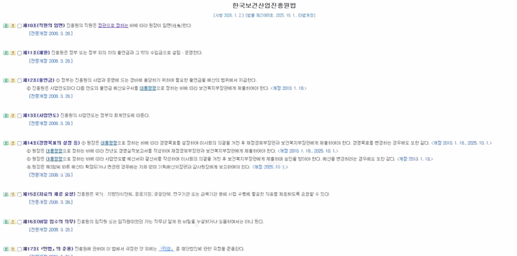 의료법 검증에 활용하는 보건산업진흥법 자료 화면