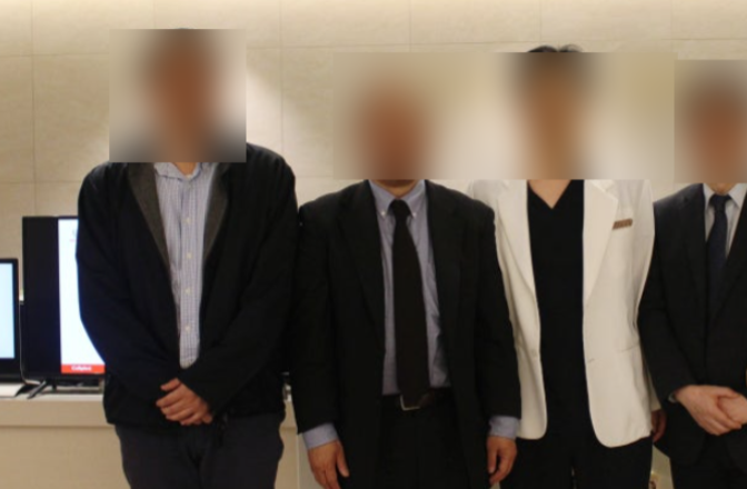 일본 메이저 신문 아사히 신문사에서 취재차 방문한 모습